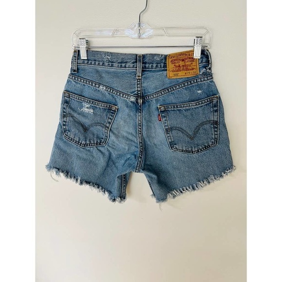 Levi's Cutoff Distressed Jean Shorts - Picture 6 of 12